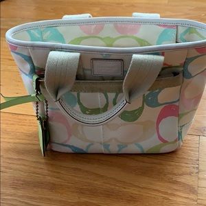 Coach Hampton Scribble Multicolored Small Tote